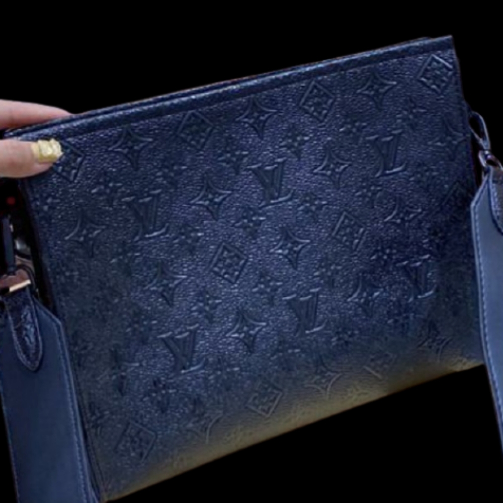 Black Large Cluth Handbag